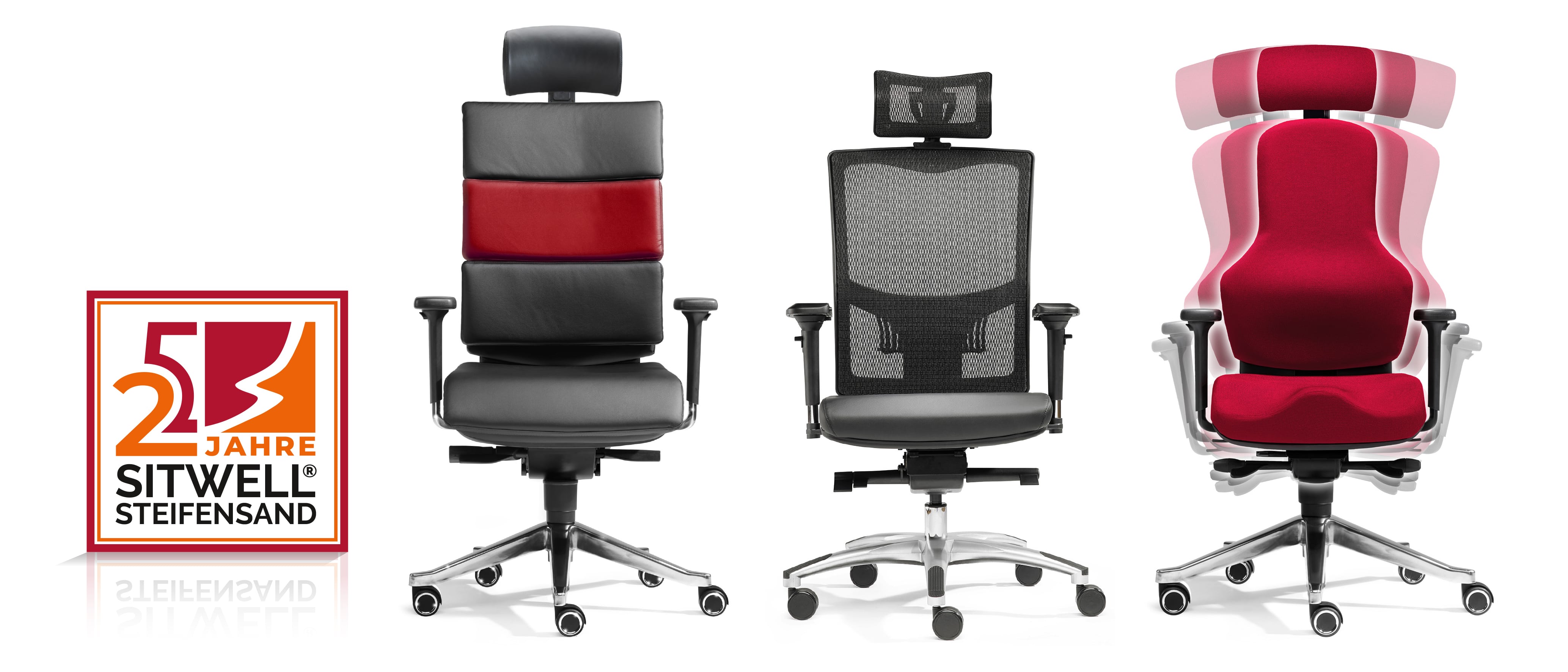 Drei Bürostühle von SITWELL STEIFENSAND