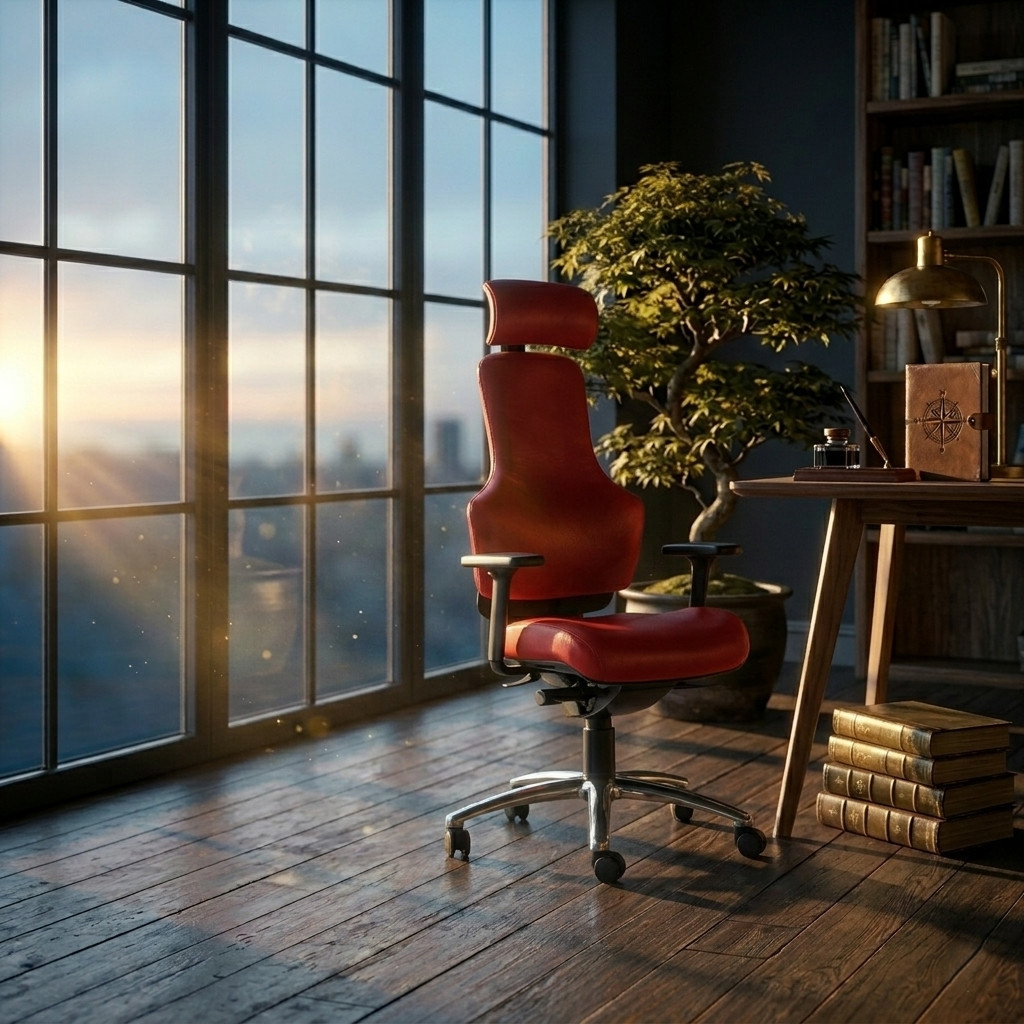 Ortholetic Bürostuhl in Büro mit Sonne