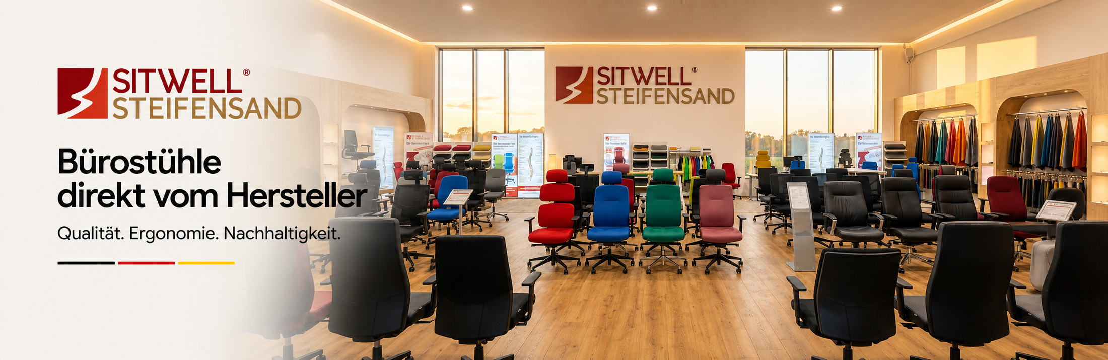 Bürostuhl Ausstellung von SITWELL STEIFENSAND