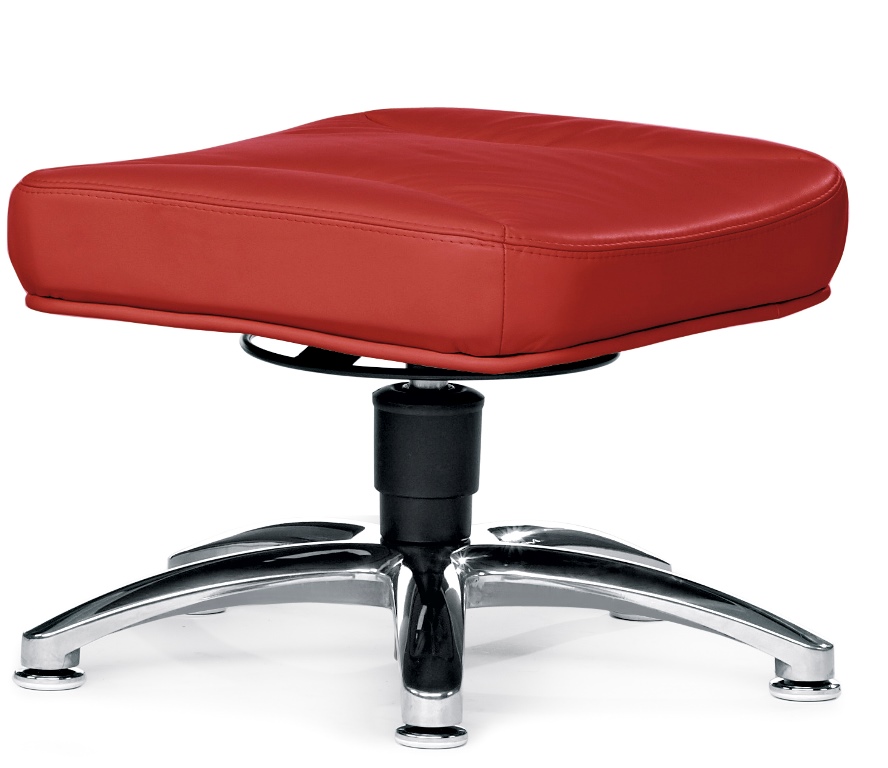 Hocker in Stoff / Leder