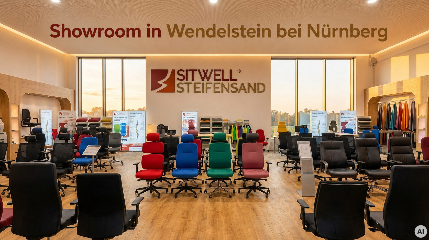 Bild vom Bürostuhl Showroom von SITWELL STEIFENSAND