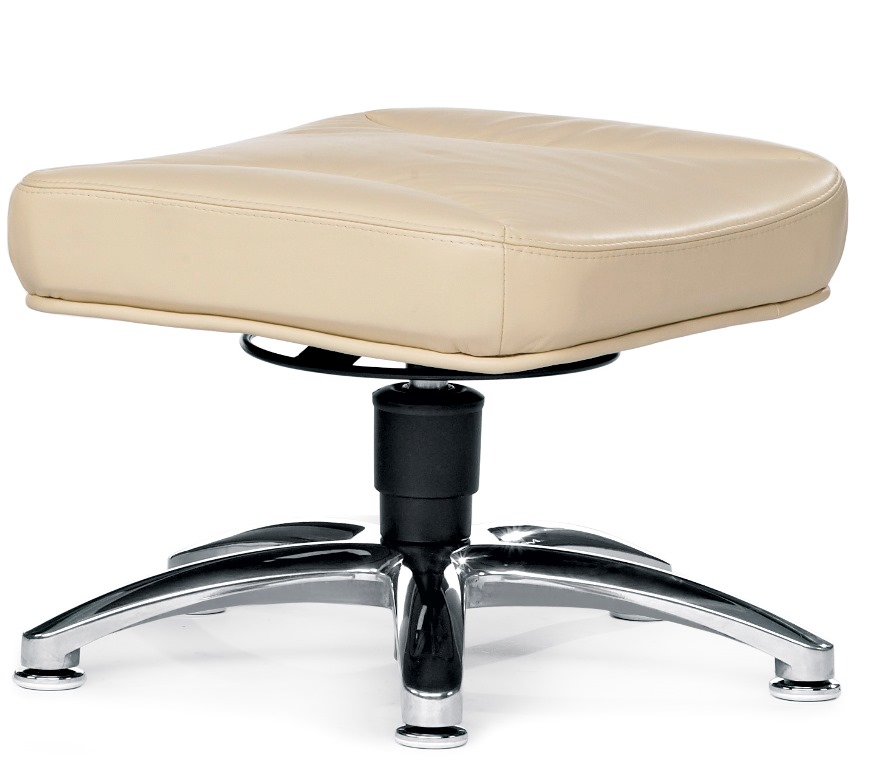 Hocker in Stoff / Leder