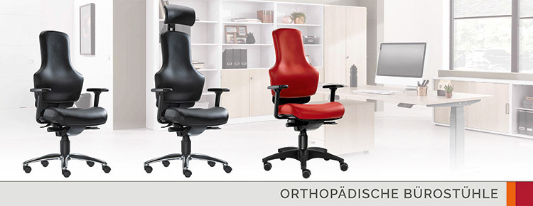 Ergonomischer Bürostuhl in Schwarz mit Rollen für dynamisches und bewegtes Sitzen