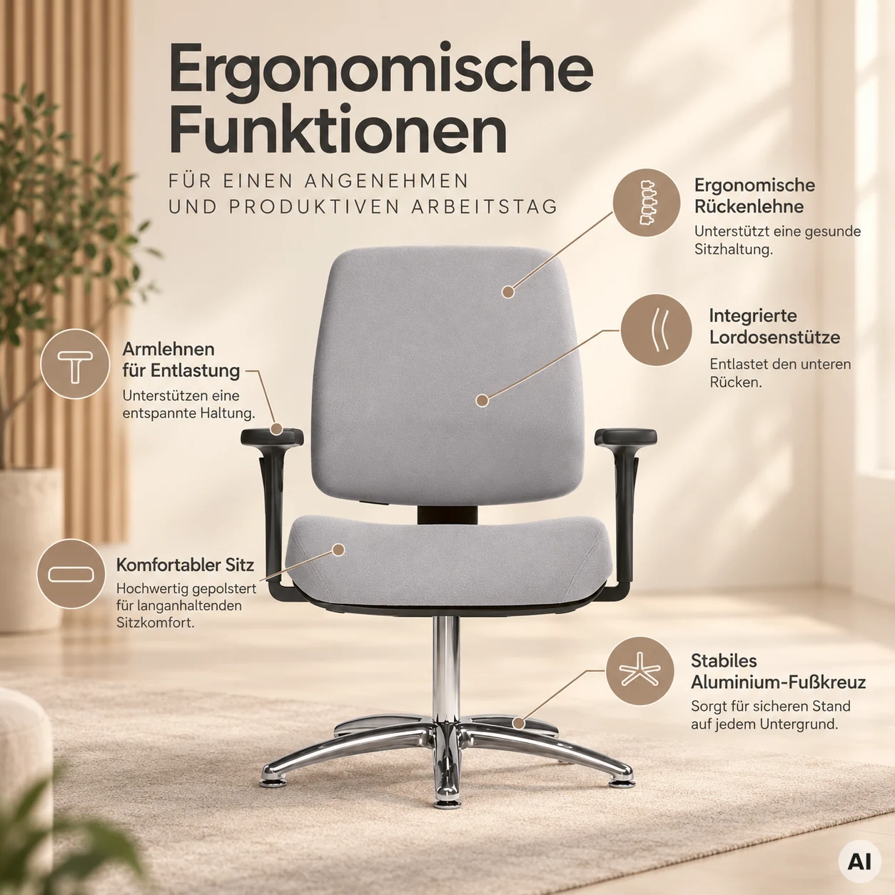 Spirit ME - Ergonomischer Bürodrehstuhl