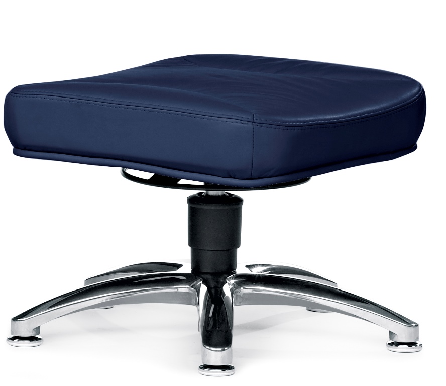 Hocker in Stoff / Leder
